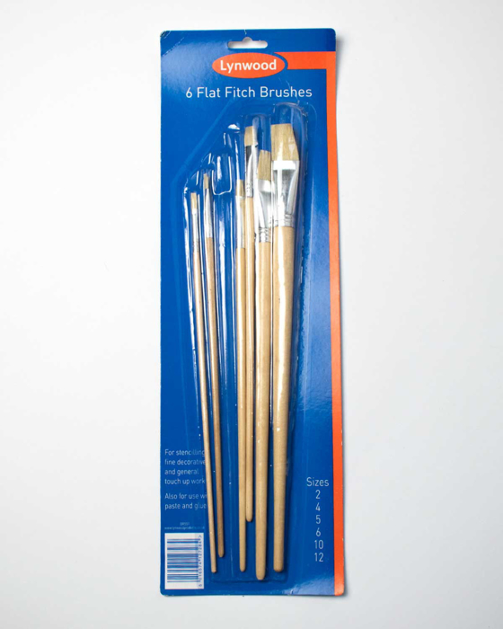Picture of 6 Flat Fitch Brushes