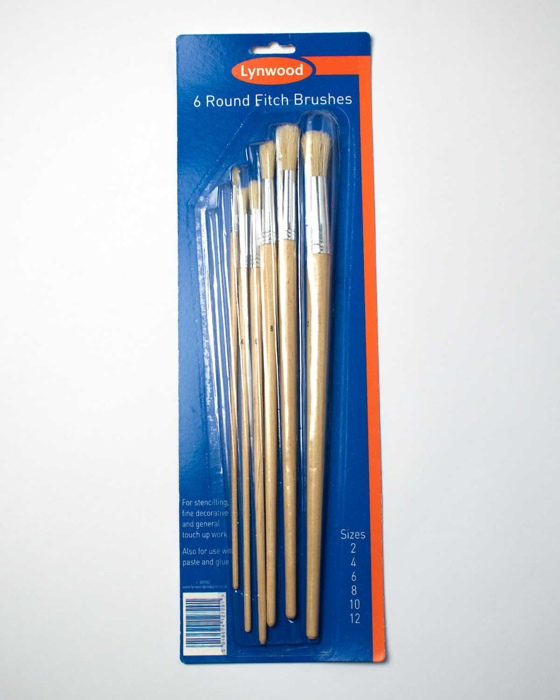 Picture of 6 Round Fitch Brushes